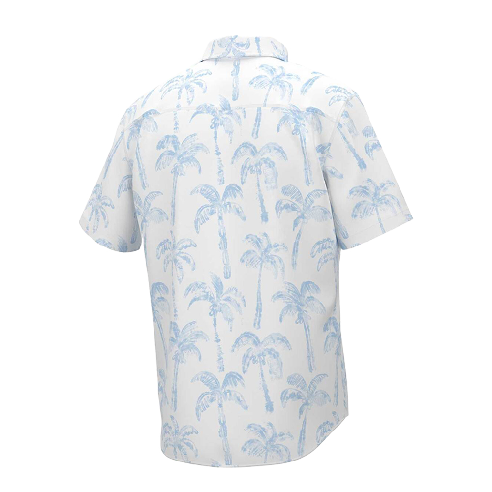 Custom Short Sleeve Printed Men's Short Sleeve Casual Shirt Embroidered Woven Shirt for Men