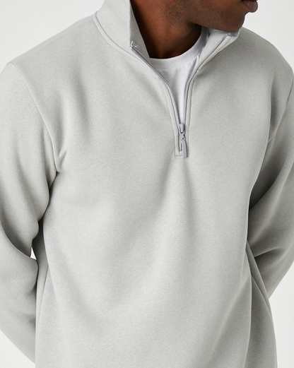 Oversize Heavyweight Hoodie 1/4 Zip Pullover 100% Cotton Plain Quarter Half Zipper Turtleneck Unisex Sweatshirt