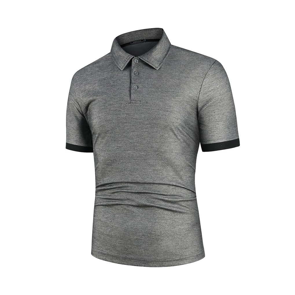Custom Logo Cotton Bamboo Fiber Short Sleeve Contrast Color Streetwear Casual Tops Orange Men Polo Shirt