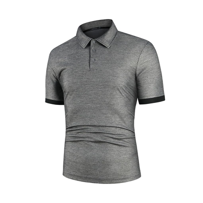 Custom Logo Cotton Bamboo Fiber Short Sleeve Contrast Color Streetwear Casual Tops Orange Men Polo Shirt