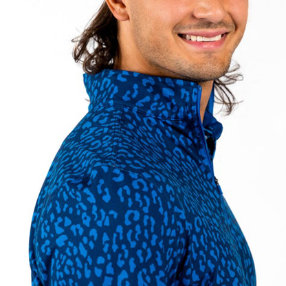 Custom Logo Men Sport Light Weight Casual Full Sublimated Long Sleeve Jersey 1/4 Zip Sweatshirt Golf Pullover