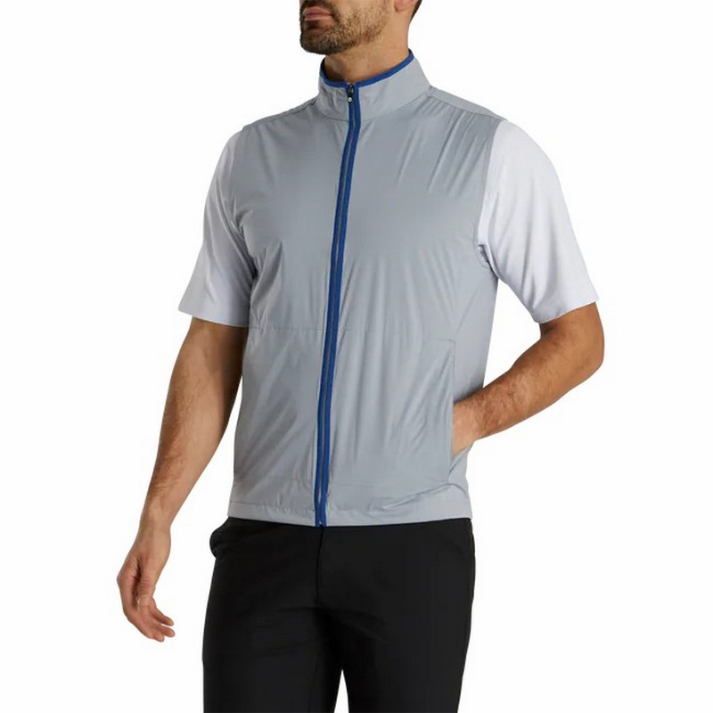 Customized black soft sports waterproof, lightweight and double-sided windproof men's golf vests