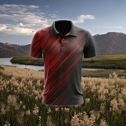 Premium 100% Cotton Golf Tshirts for Men Women Anti-Wrinkle Polyester Spandex Knitted for Polo Shirts Sports Sublimation Letter