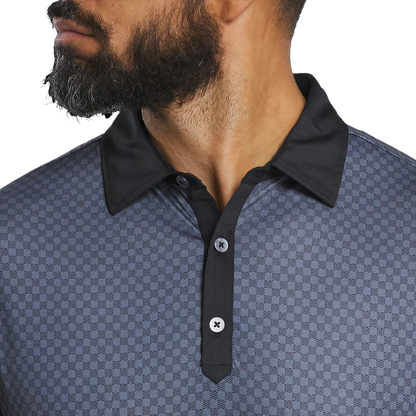 Men's Checkered Golf Polo for Stylish Performance on the Course