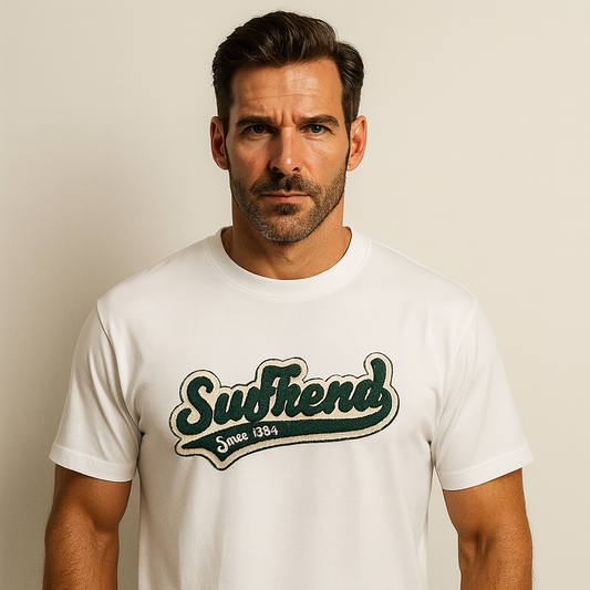 OEM Custom Towel Embroidery Men's T-shirts Classic Neck Blank Embroidered T-shirt Men