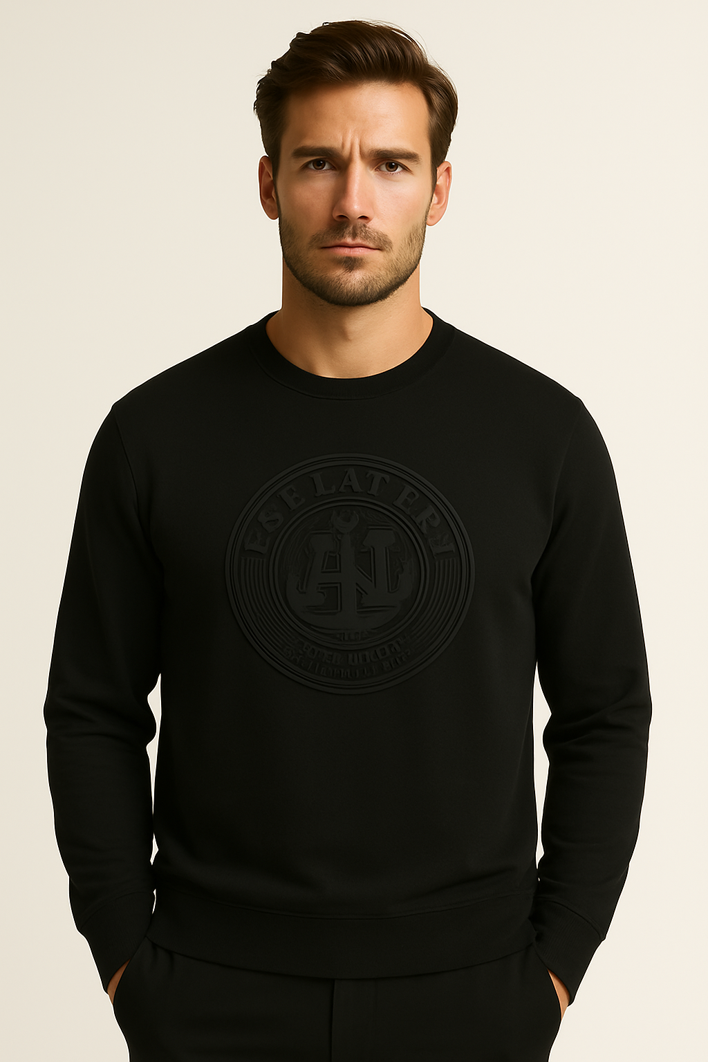 Custom Casual Plain 100% Cotton Men Long Sleeve Price Casual t Shirts for Men 3d Embossed
