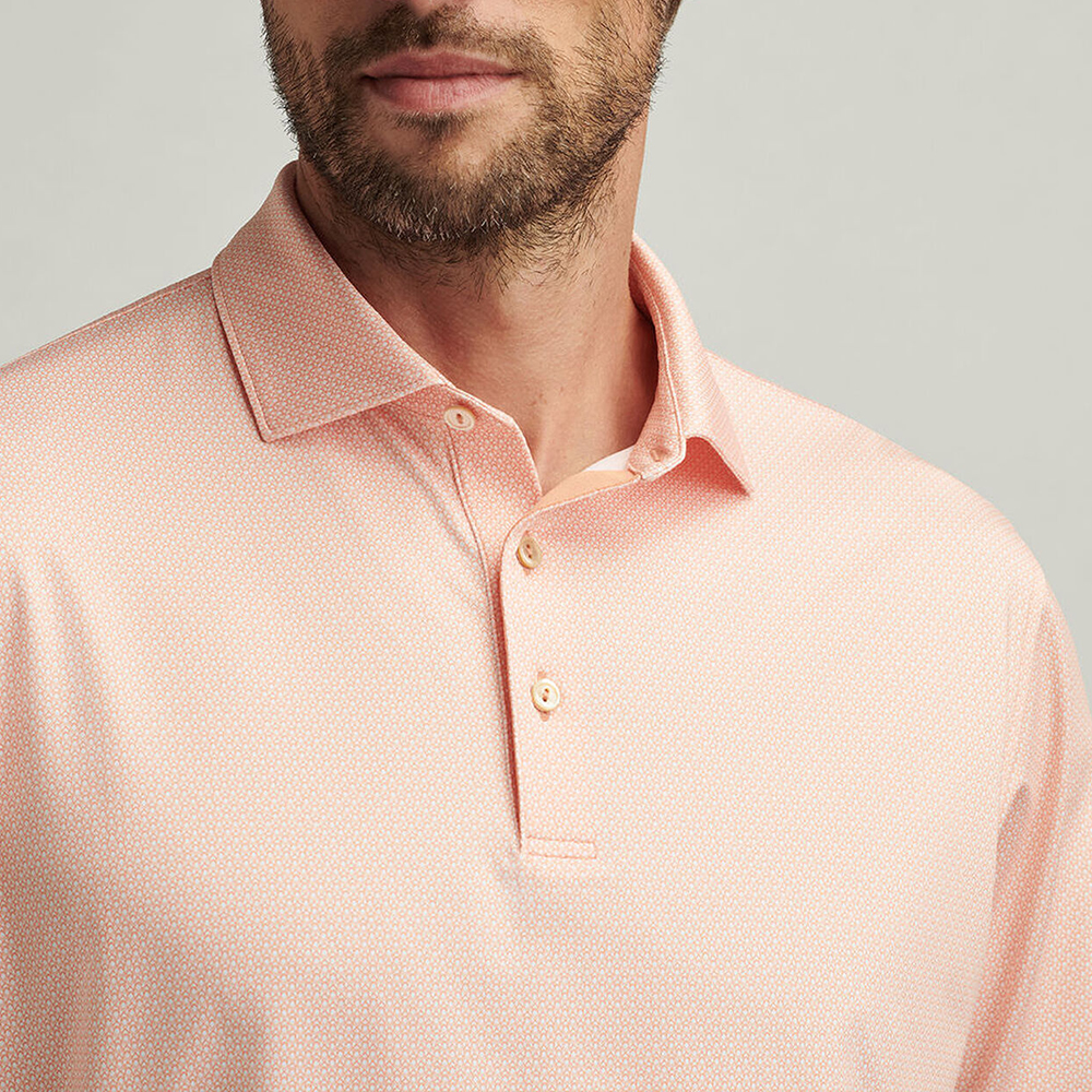 Custom Logo 4 Way Stretch Quick Dry Top Printed Design Golf Wear Slim Fit Mens Golf Apparel Polo Shirts