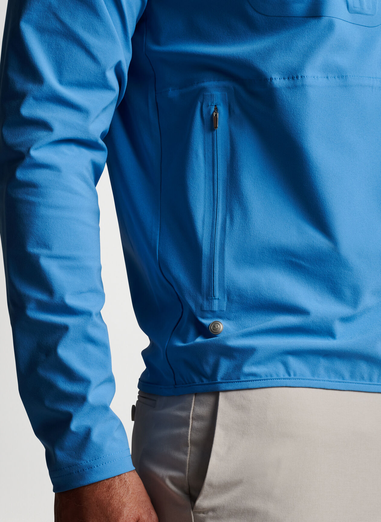 Custom logo Quater Zip Pullover Golf Waterproof Windbreaker Polyester Zip Collar Sweatshirt