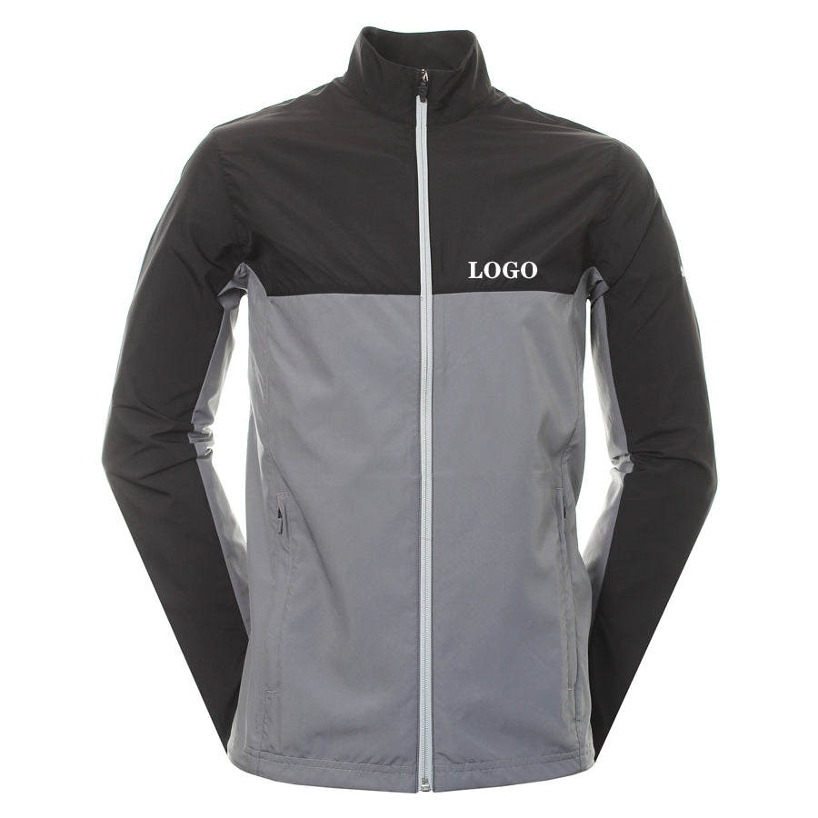 Custom logo High Quality Sport Nylon Hard Shell Plus Size Men s Clothing Khaki Golf Wear Windbreaker Polo Jacket Men