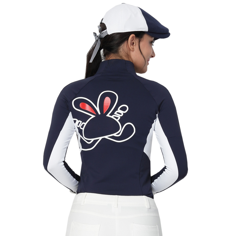 Custom Logo Embroidered Design Women Slim Fit Lady Golf Clothing Manufacturer Stand Collar Quarter Zip Pullover Sweatshirt