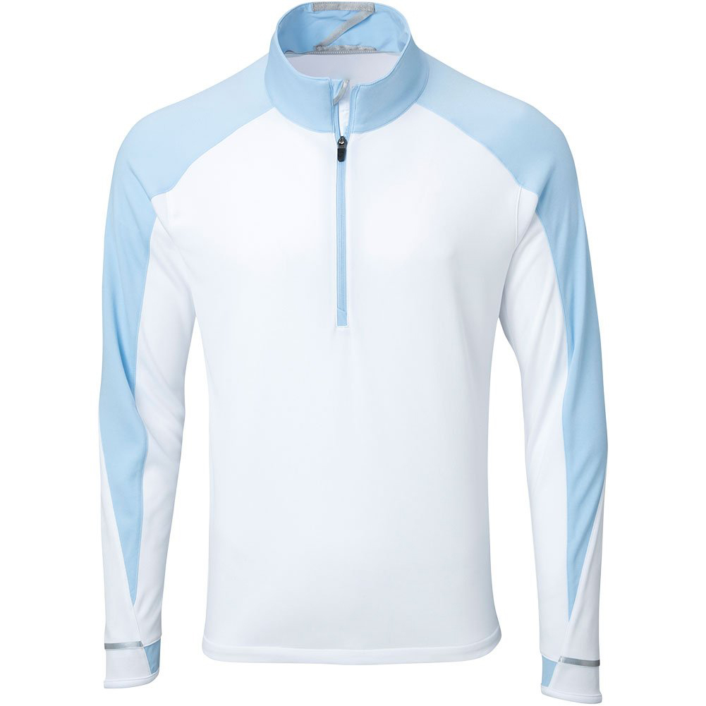 Autumn Men's Half Chest Zip-up Collar Pullover Custom Logo Outdoor Sports Polyester Spandex Pullover with Solid Pattern Supplier