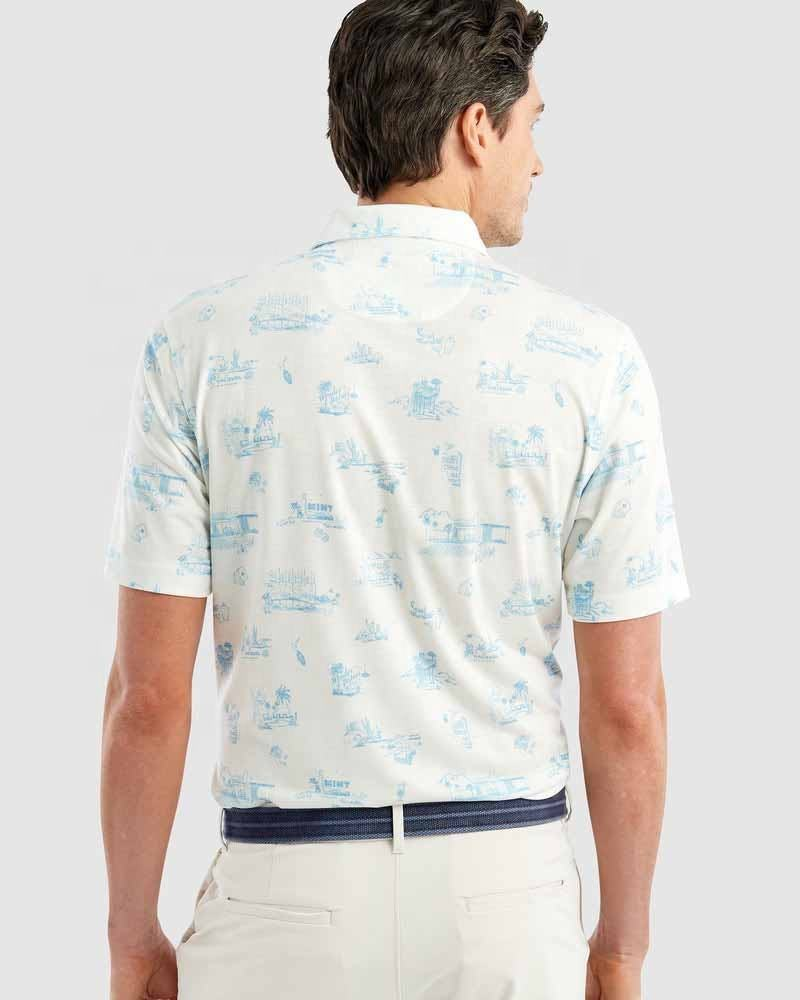 High Quality Men's Slim Fit Workout for Polo Shirts Quick Dry Custom Cricket Jersey Print Golf Wear Made From Hemp or Bamboo