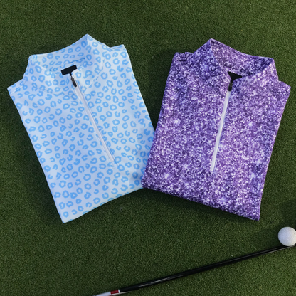 Autumn Men's All-Over Print Spandex Polyester Hoodies Custom Quarter Zip Neck Sport Pullovers Stand Collar Golf Wear Sweatshirts