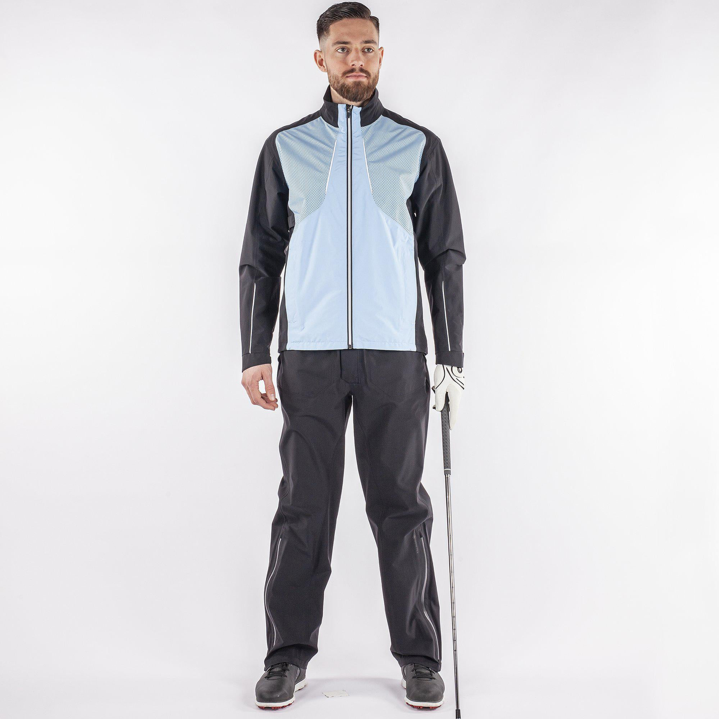Custom logo Golf Wear Breathable Hi Vis Running Soft Shell Golf Lightweight Windbreaker Bomber Jacket for Men