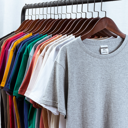 Custom Summer New Cotton Men's Casual T-Shirt Short Sleeve Solid Color Male Oversize Plus Size Tops Tee Shirt