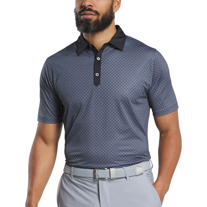 Men's Checkered Golf Polo for Stylish Performance on the Course