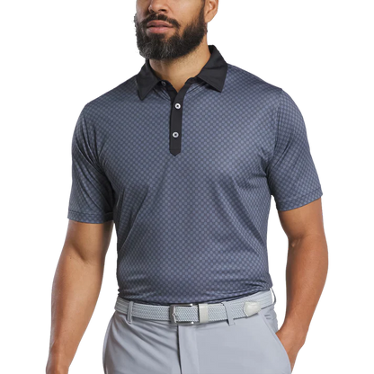 Men's Checkered Golf Polo for Stylish Performance on the Course