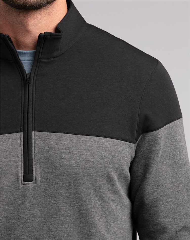 Big and Tall Plus Size Custom logo Athletic Heavyweight Jumper Quarter Zip Golf Pullover Sweatshirt