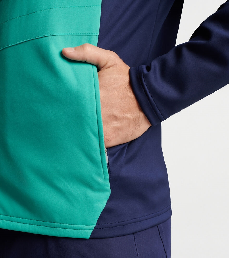 High Quality Oem Waterproof Custom Print logo Polyester Windbreaker Sports Men Outdoor Quilted Padding Clima Golf Jacket for Man