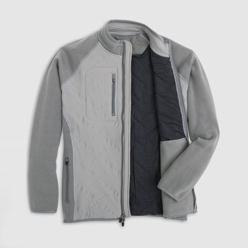 Custom Print Men's Softshell Golf Outerwear Comfortable Grey Sports Jacket Stand Collar Zip Plain Softshell Coat Manufacturer