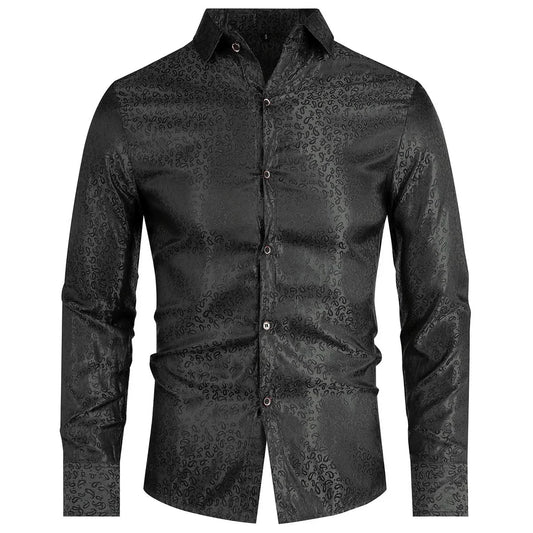 Bulk Custom Custom Logo Printing Paisley Shirt Men Long Sleeve Dress Shirt Button-down Casual Regular Fit with Logo Embroidery - Manufacturer Qiandao