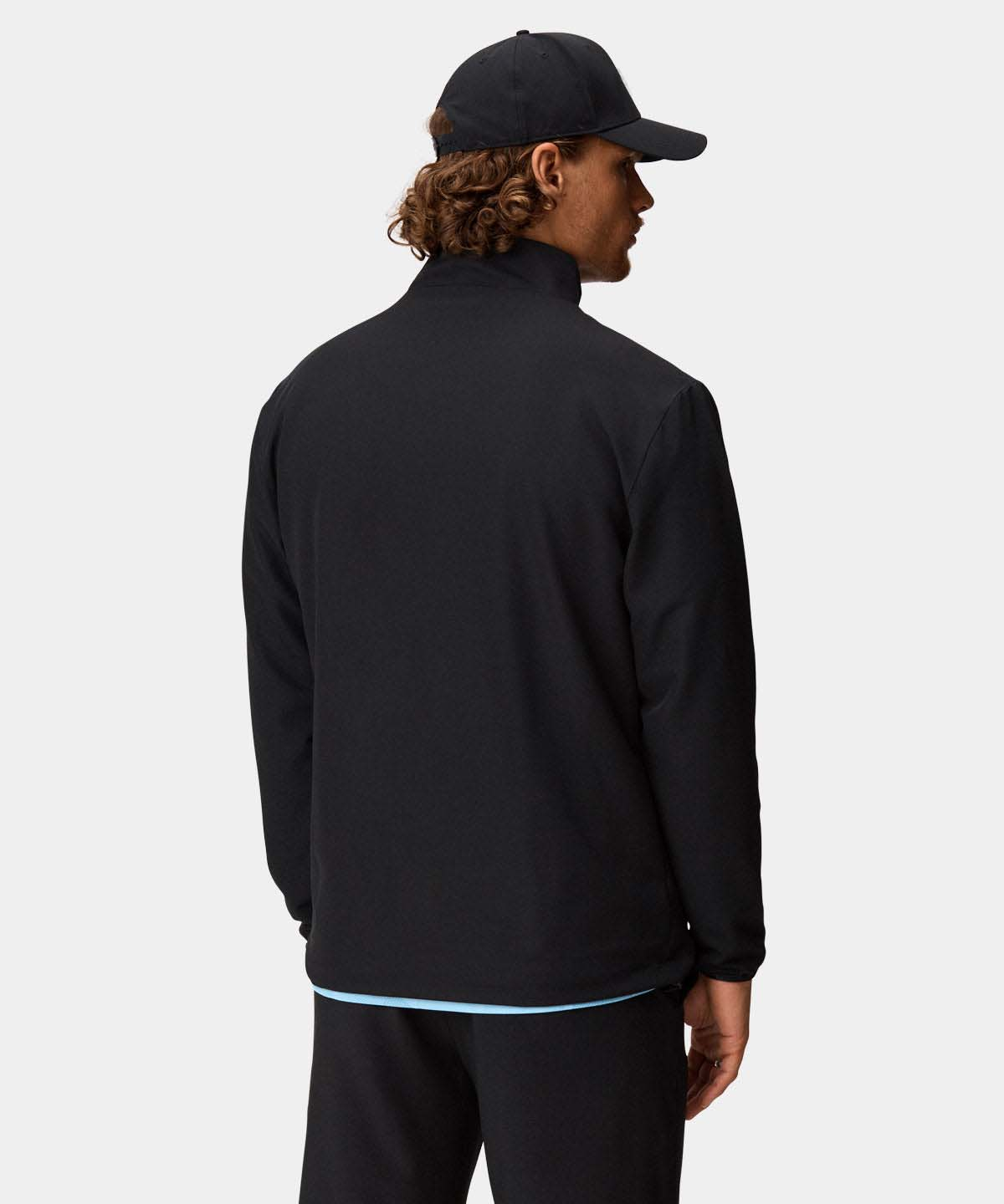Custom Logo Men's Sport Quarter 1/4 Zip Neck Pocket Black Waterproof Windproof Golf Hoodie Pullovers Sweatshirts