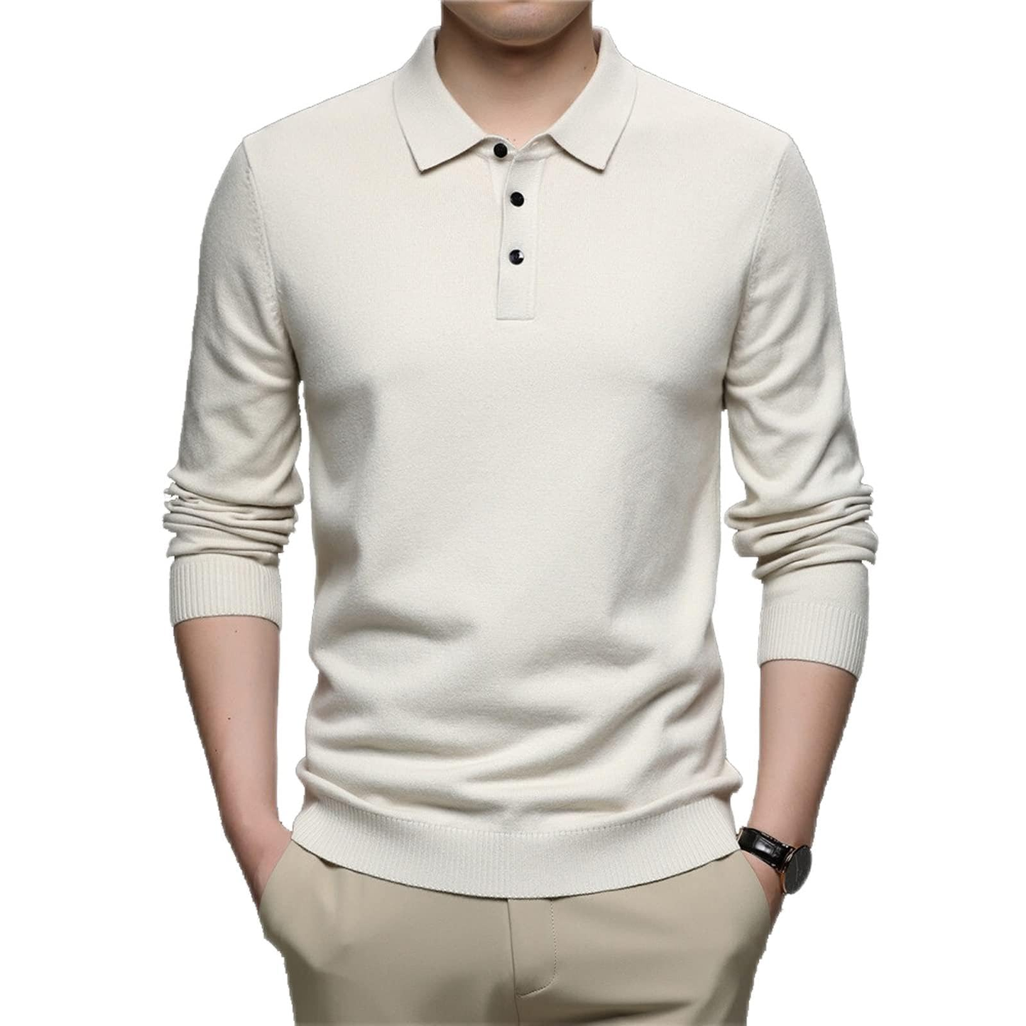 Custom Autumn Winter Soft Knitwear Jerseys Pullover Men Clothing Mens Polo Golf Sweater
