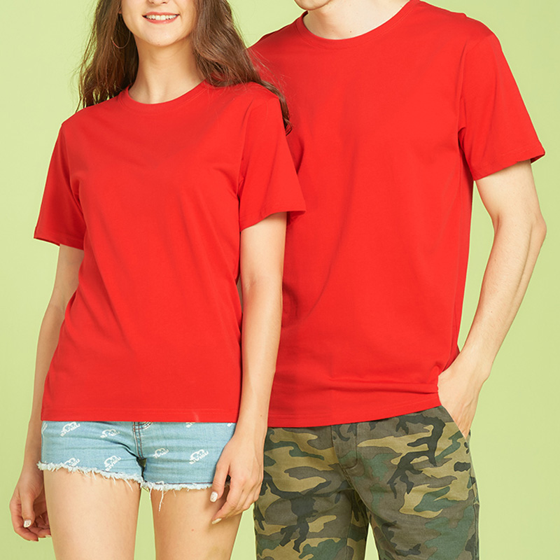 Custom Summer New Cotton Men's Casual T-Shirt Short Sleeve Solid Color Male Oversize Plus Size Tops Tee Shirt