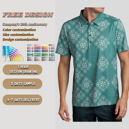 Custom logo 94% Polyester 6 % Spandex Luxury Pique Polo Shirts Four Way Stretch Golf Clothing