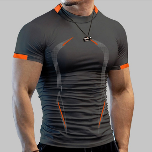Custom Logo Graphic Print Gym Sport Men Quick Dry Running Workout Fitness Tops Oversized College Tees Tmuscle Fit T-shirt