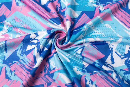 Colorful Geometric Polo Shirt - Antimicrobial Quick-Dry Slim Fit for Ultimate Comfort