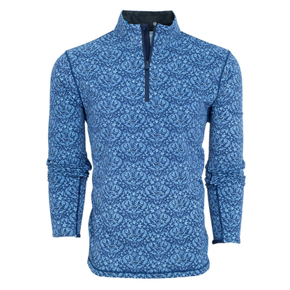 Custom All-Over Print Men's Sport Stand Collar Autumn Season Made Polyester Cotton 1/4 Zip Golf Pullover Sweatshirt