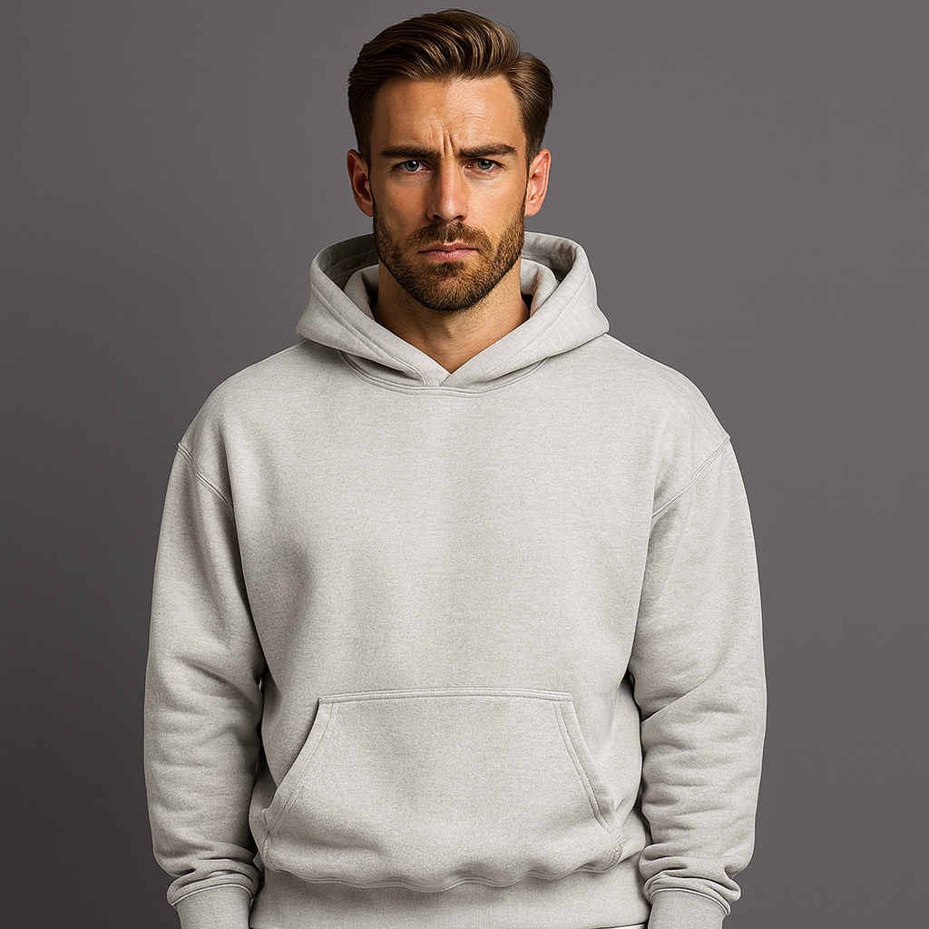 Blank Oversized Pullover Cotton Heavyweight Streetwear Plain Custom Basic Blank Print Embroidery Hoodies Manufacturer