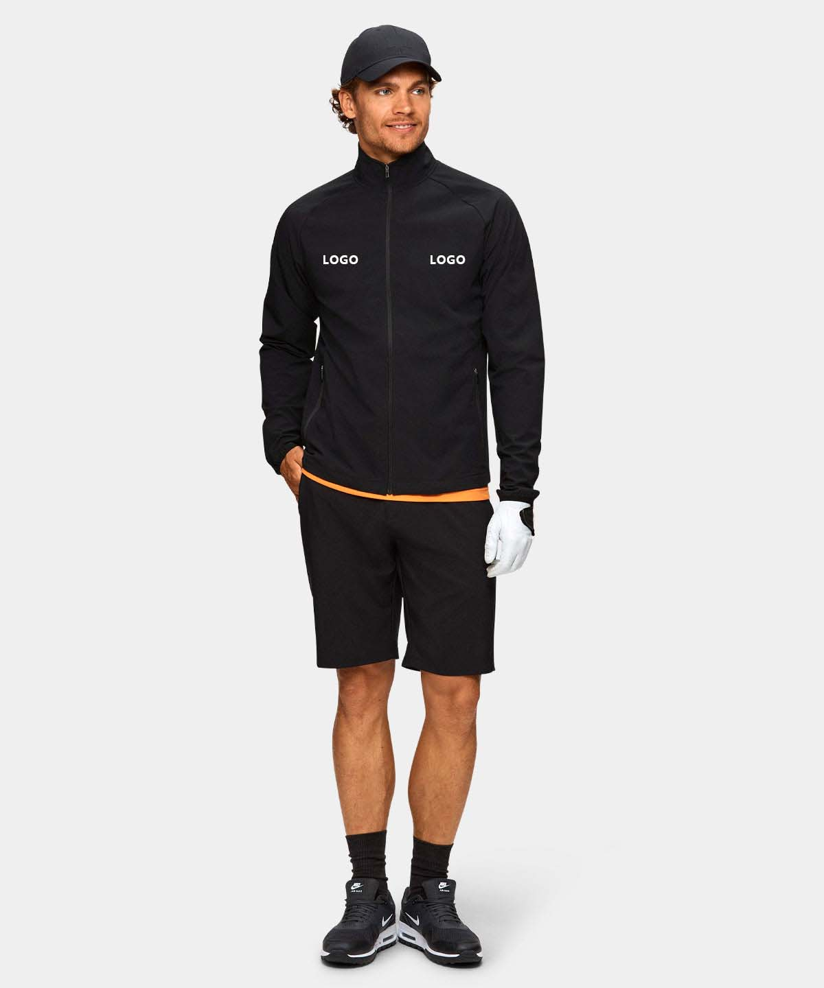 Design logo High Quality Golf Wear Long Sleeve Full Zip Hoodie Custom Embroidered Heavyweight Hoodie for Men
