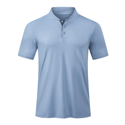 Custom logo Plain Dyed Solid 100 Polyester Quick-dry Slim Fit Moisture Wicking Short Sleeve Blade Collar Golf Polo Shirts