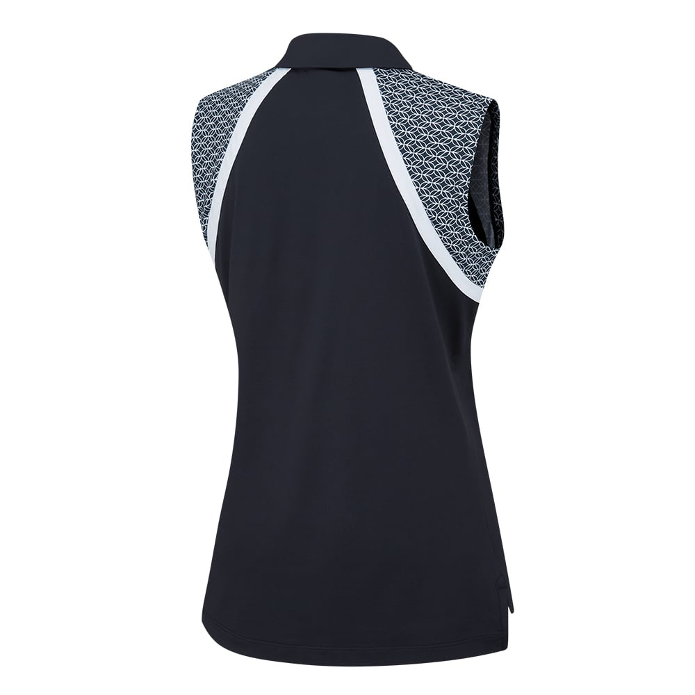 Custom high-quality sportswear for women, quick-drying sleeveless sublimation printed quick-drying golf Polo shirts