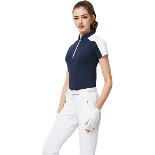 Custom Logo Design Clothes Ladies Polo Shirts Sportswear Cotton Slim Fit Golf Polo T Shirt for Women