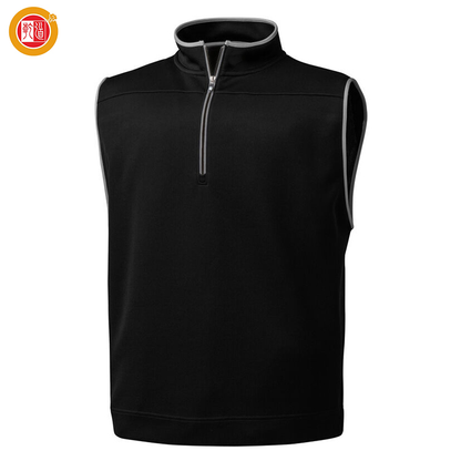 Autumn Men's All-Over Print Spandex Polyester Hoodies Custom Quarter Zip Neck Sport Pullovers Stand Collar Golf Wear Sweatshirts