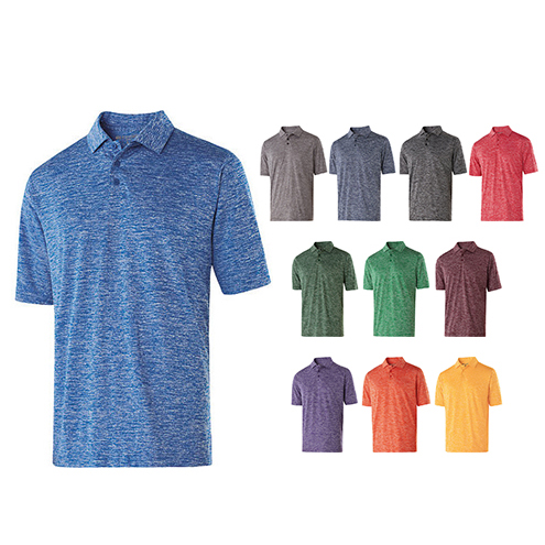 Custom Logo Mens Short Sleeve 3-Button Moisture Wicking Athletic T-Shirts Casual Collared Polo Golf Shirts