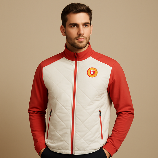 2025 High Quality Customization Waterproof Rain Print logo 100% Polyester Warm Sports Men Performance Outdoor Golf Jacket
