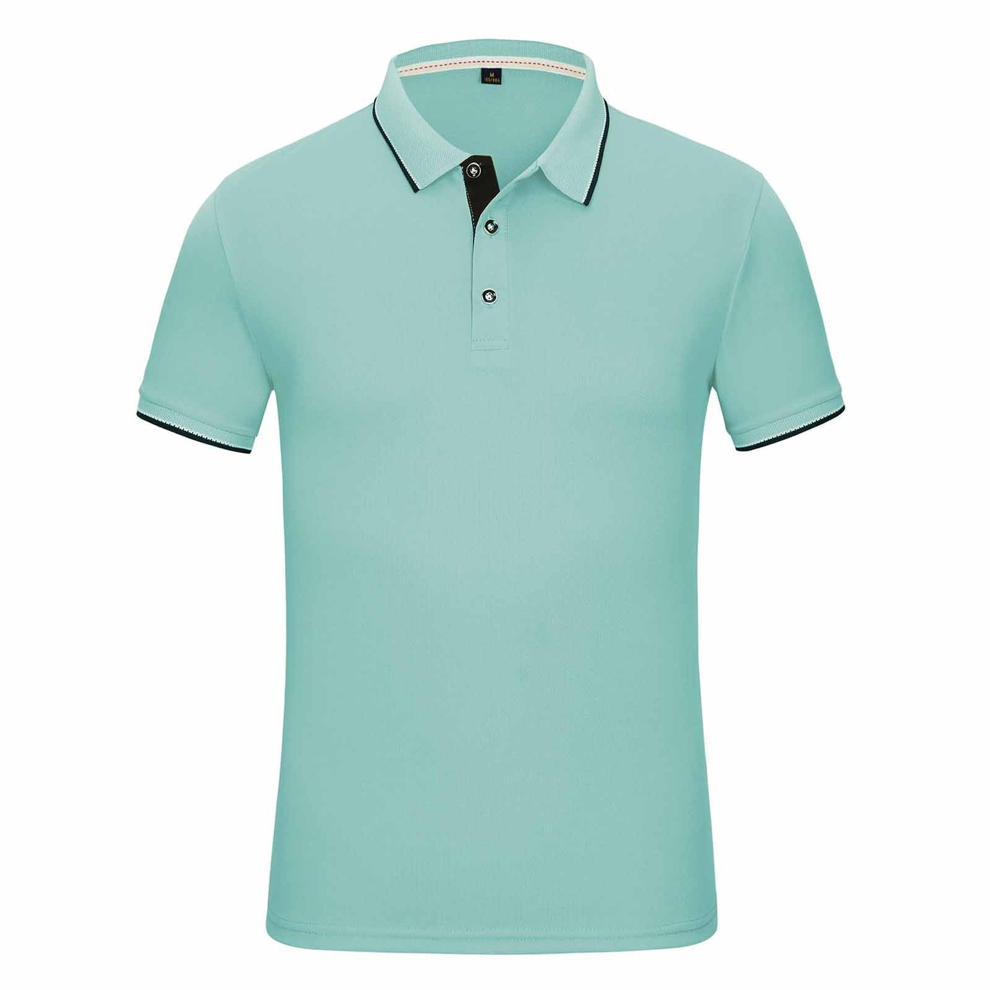 Custom Logo Quick Dry Summer Button Casual Sports Jersey for Polo Solid White Knitted Fabric Short Sleeve Athletic Golf T-Shirt