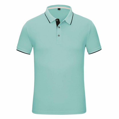 Custom Logo Quick Dry Summer Button Casual Sports Jersey for Polo Solid White Knitted Fabric Short Sleeve Athletic Golf T-Shirt