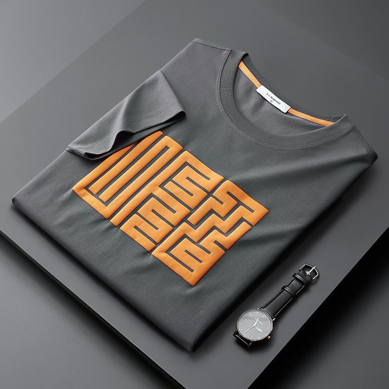 2025 New Custom Design Luxury Quality Mens Oversized Tshirt Heavyweight Puff Print Tshirt Coton Oversized Tee t Shirt for Men