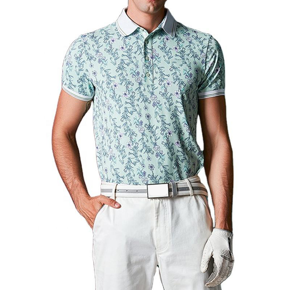 Custom Logo for Polo Shirt 88% Polyester 12% Spandex Casual Jersey Printed Sublimation Solid Collar Golf Clothing Compressed