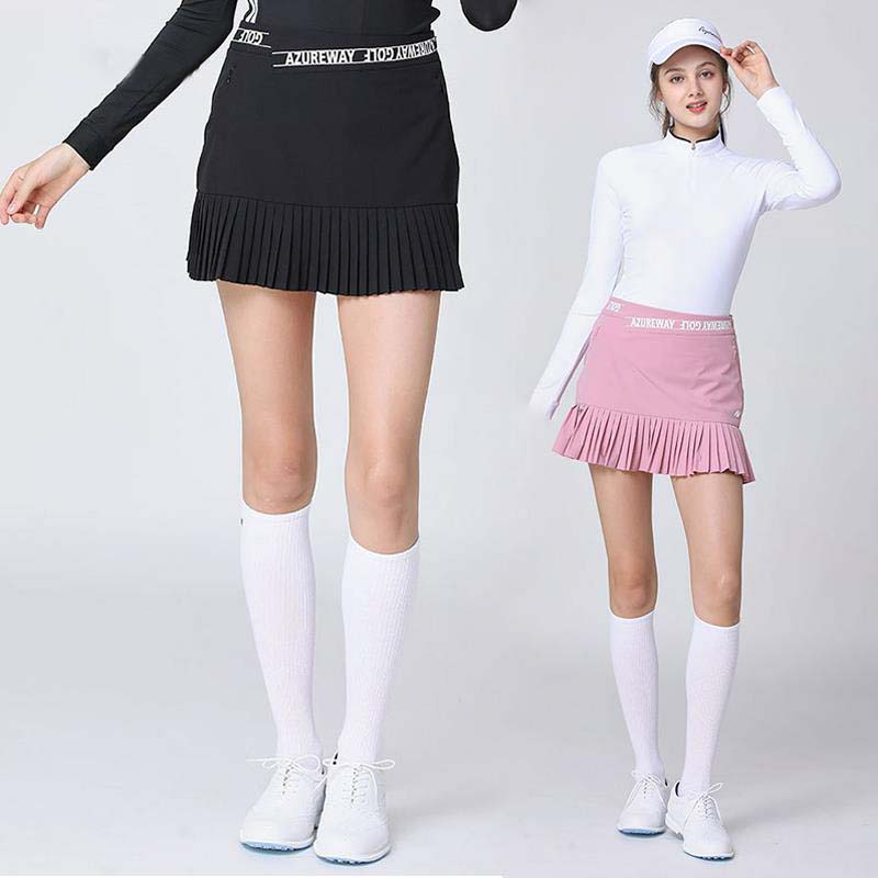 Custom-made women's golf pleated skirts, quick-drying skirts for summer, high-waisted figure-hugging short skirts, breathable golf clothing for outdoor use