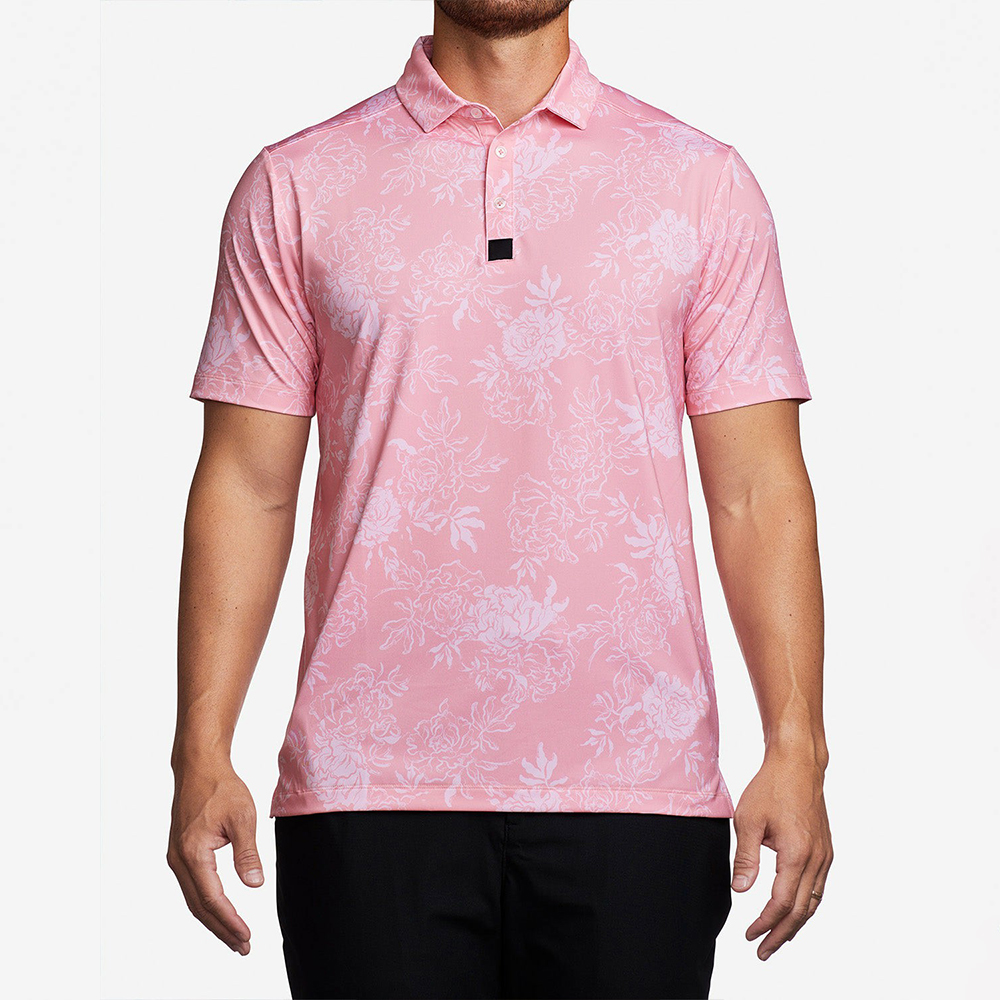 Custom logo 94% Polyester 6 % Spandex 4 Way Stretch Dry Fit comfort Upf 50 Outdoor Sports Golf t Shirts Golf Polo Shirts for Men