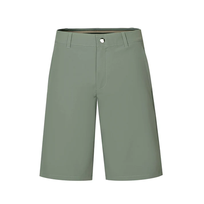 Light Green Shorts with Contrast - Colored Waistband