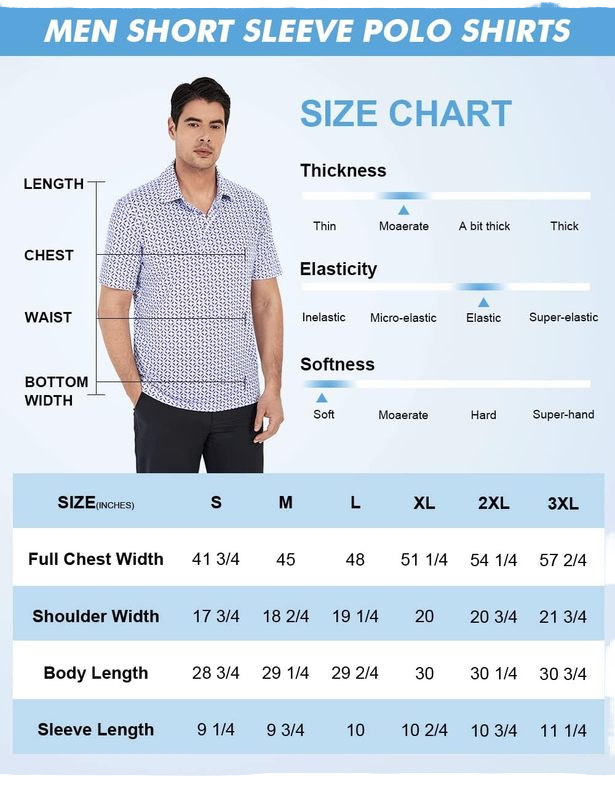 Men's Performance Short Sleeve for Polo Golf Shirts Custom Logo Dry Fit Print Moisture Wicking Made of Jersey Fabric