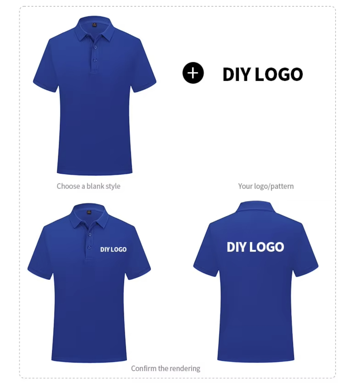 OEM/ODM Custom Logo Embroidery 100% Polyester Short Sleeve Slim Summer Plain Blank Golf Polo Shirts for Men