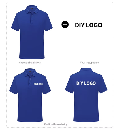 OEM/ODM Custom Logo Embroidery 100% Polyester Short Sleeve Slim Summer Plain Blank Golf Polo Shirts for Men